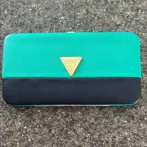 GUESS Turquoise and Black Women's Wallet